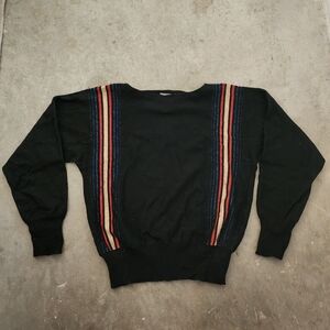 Vintage Wool Blend Liz Claiborne Striped Sweater, Medium